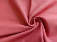 Brushed Cotton Flannel Fabric Material Wynciette OLD ROSE